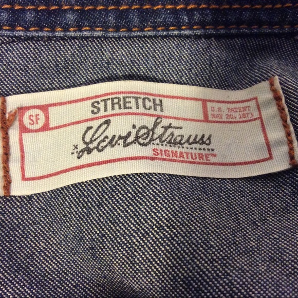 Levis Womens Western Denim shirt with peral snaps size medium - Picture 7 of 7